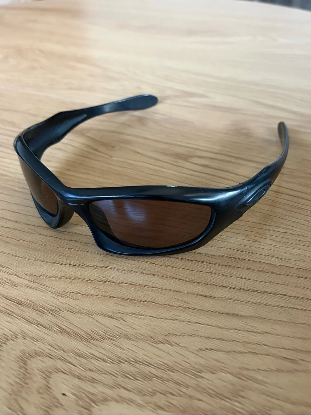 Oakley Monster Dog Vintage Matte Black Frame Sport Sunglasses Made in USA